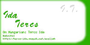 ida tercs business card